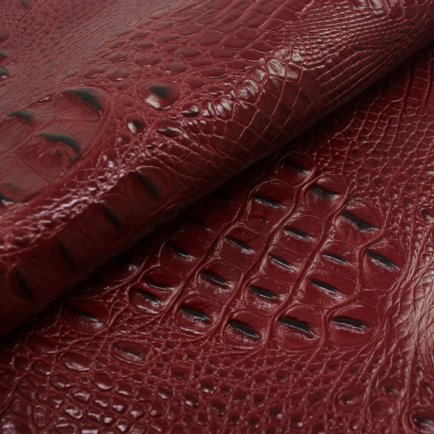 Trozo de piel grabado escama de cocodrilo tomato