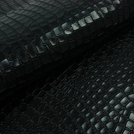 Trozo de piel grabado coco negro