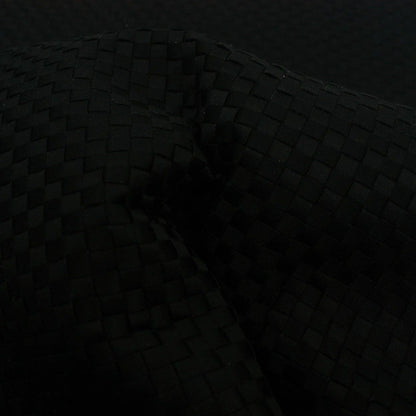 Trozo de tejido trenzado raso negro - La Tendeta del Cuero