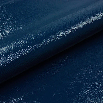Piel de charol arrugado azul oceano - La Tendeta del Cuero