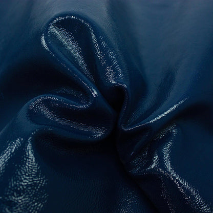 Piel de charol arrugado azul oceano - La Tendeta del Cuero