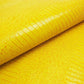 Piel de grabado cocodrilo amarillo tonos naranjas - La Tendeta del Cuero