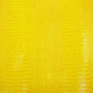 Piel de grabado cocodrilo amarillo tonos naranjas - La Tendeta del Cuero