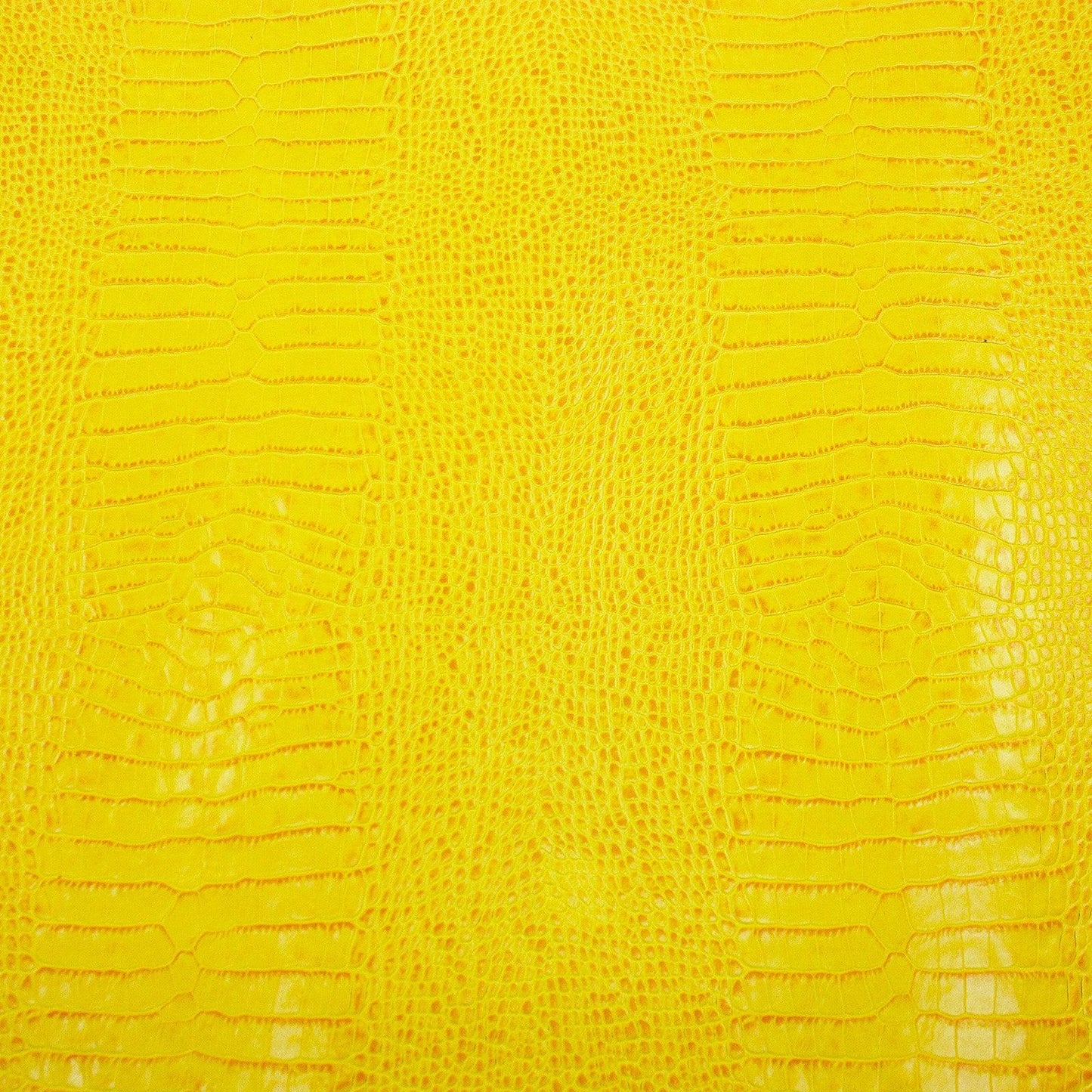 Piel de grabado cocodrilo amarillo tonos naranjas - La Tendeta del Cuero
