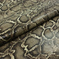 Trozo de piel grabado serpiente tonos beige