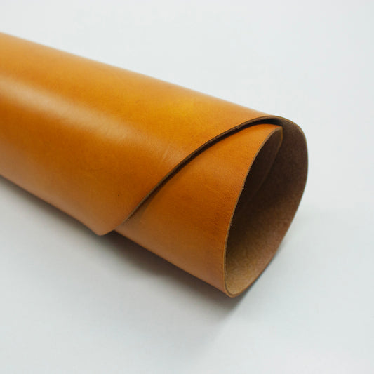 Piel de vaquetilla mostaza 1.5 mm