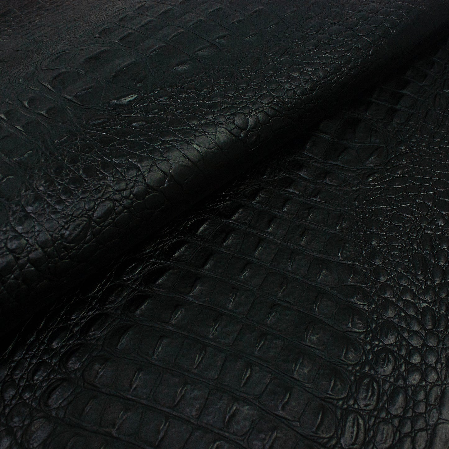 Piel de grabado cocodrilo negro