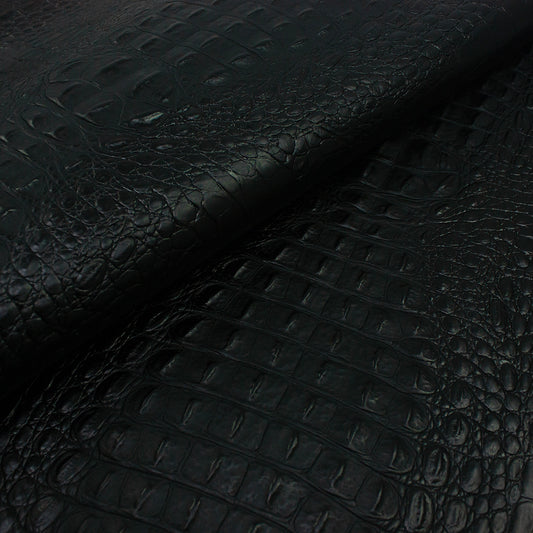 Piel de grabado cocodrilo negro