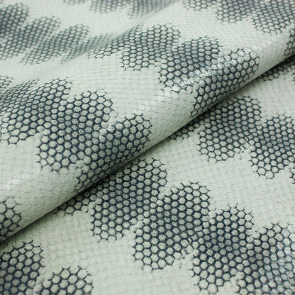 Piel de grabado serpiente manchas grises - La Tendeta del Cuero