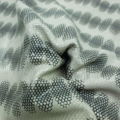Piel de grabado serpiente manchas grises - La Tendeta del Cuero