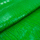 Piel de grabado cocodrilo verde