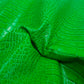 Piel de grabado cocodrilo verde