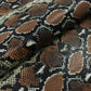 Trozo de piel grabado serpiente tonos marrones