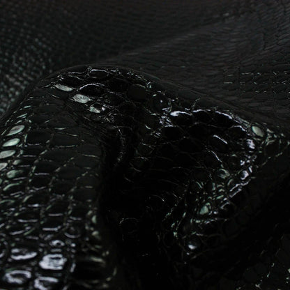 Piel de grabado coco negro brillo - La Tendeta del Cuero