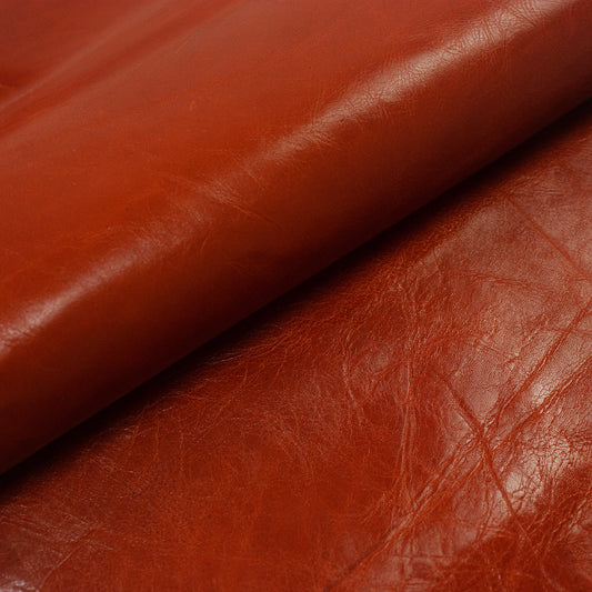 Trozo de piel becerro rústico cuero