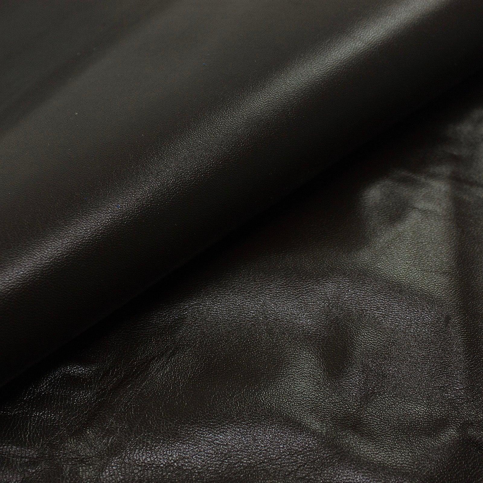 Trozo de piel forro cabra chocolate oscuro - La Tendeta del Cuero