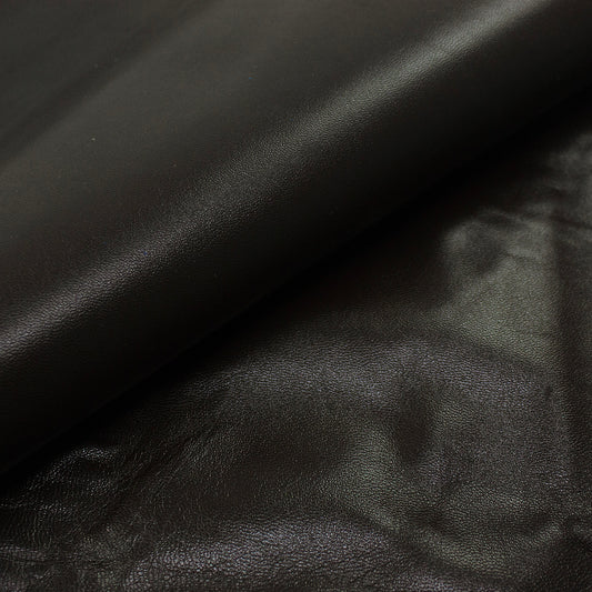 Trozo de piel forro cabra chocolate oscuro