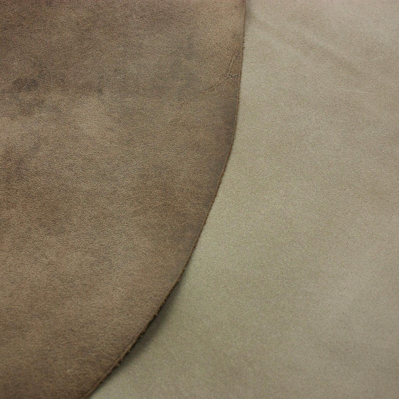 Piel de serraje afelpado gris piedra reves resinado - La Tendeta del Cuero