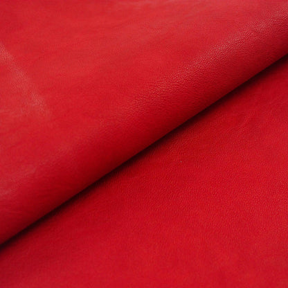 Trozo de sintetico napa castellon rojo - La Tendeta del Cuero