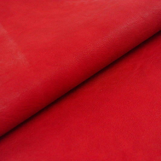 Trozo de sintetico napa castellon rojo - La Tendeta del Cuero