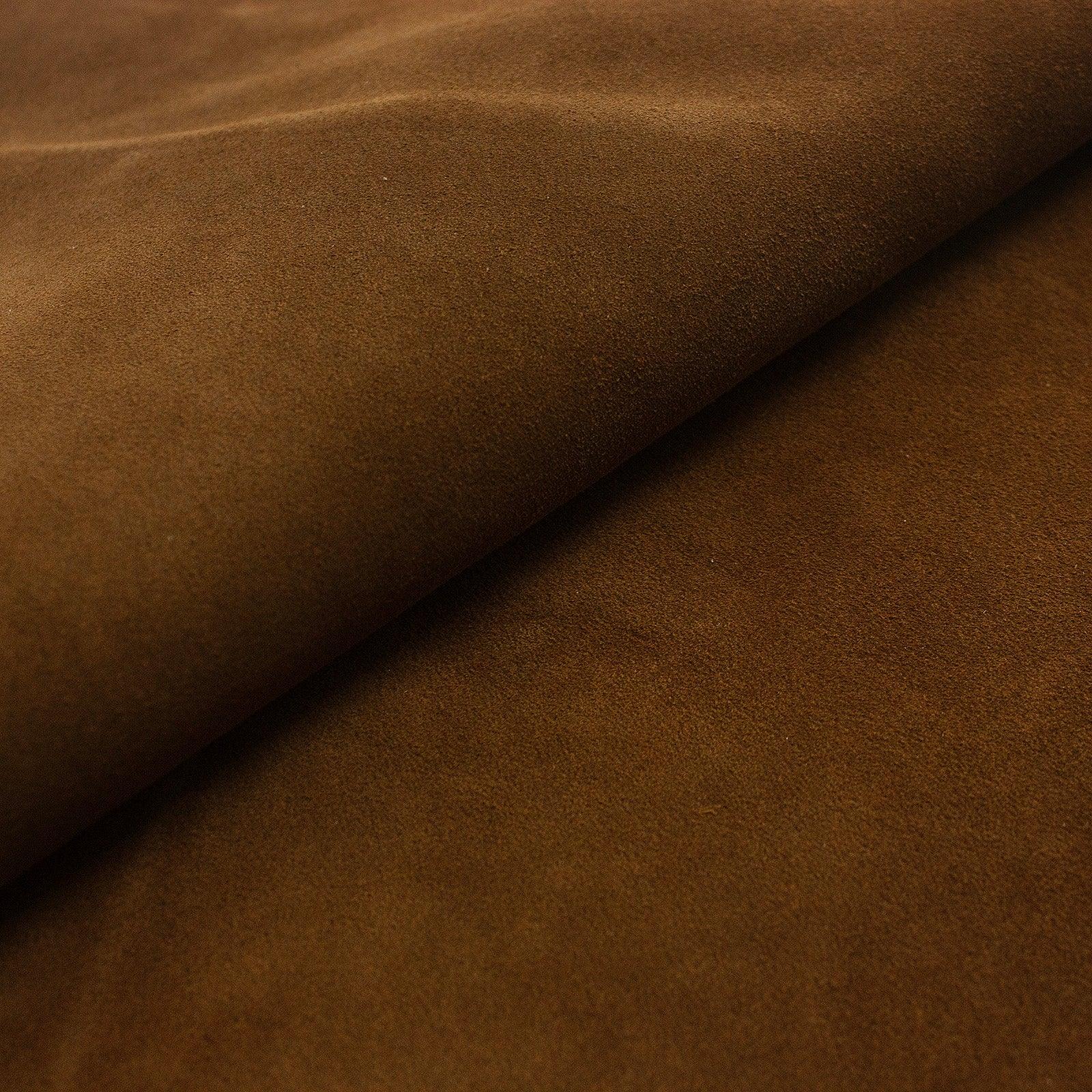 Trozo de piel serraje marron - La Tendeta del Cuero