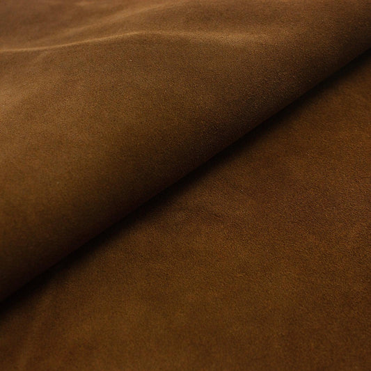 Trozo de piel serraje marron - La Tendeta del Cuero