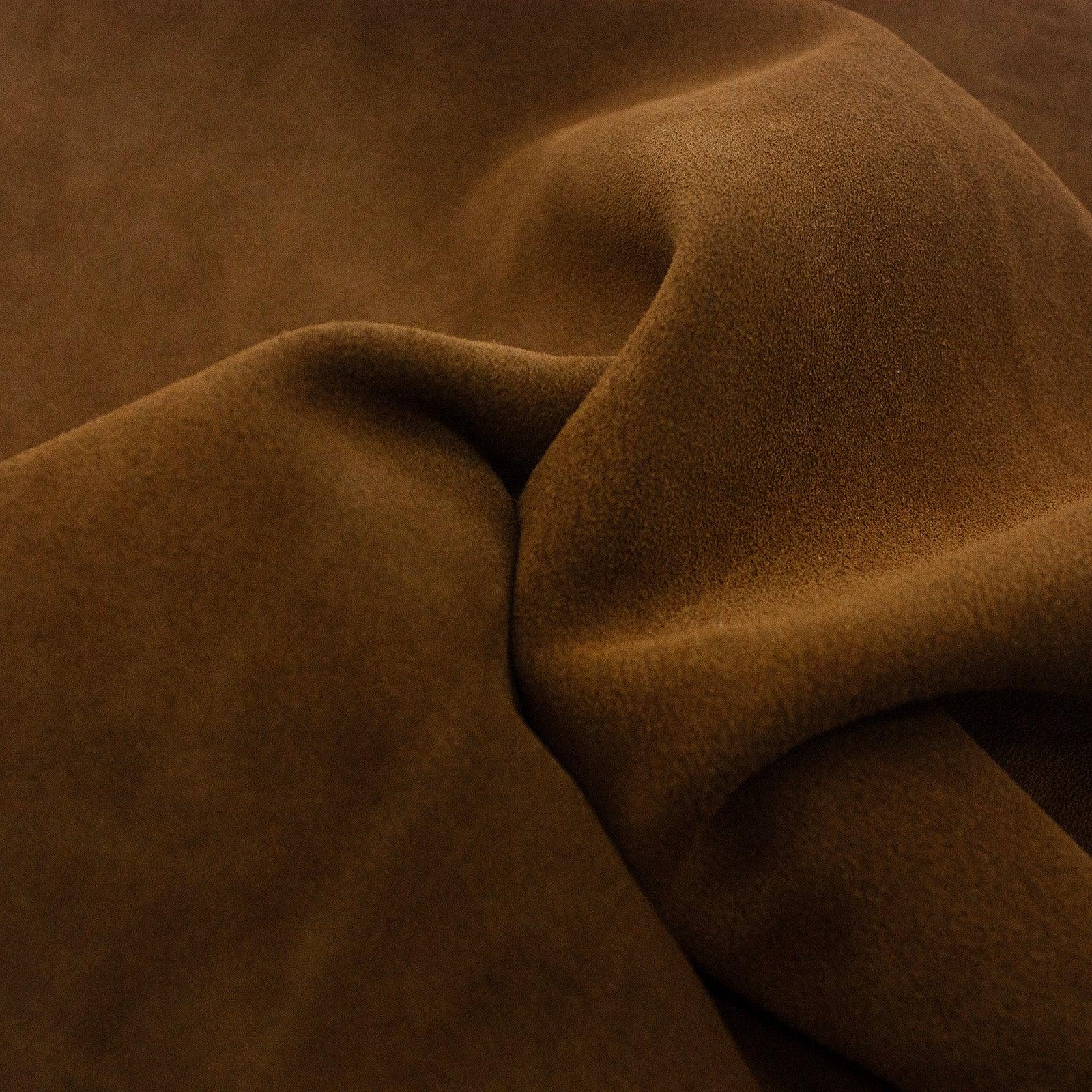 Trozo de piel serraje marron - La Tendeta del Cuero