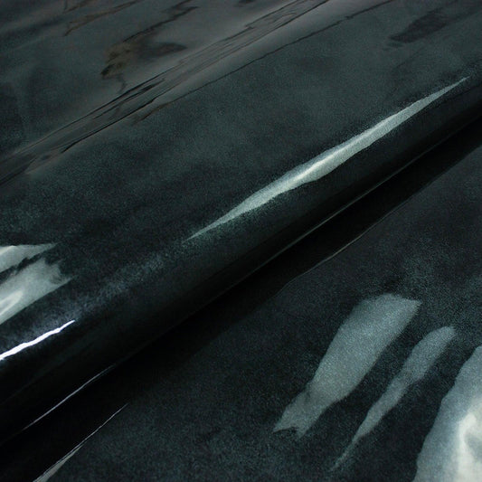 Trozo de piel charol antracita - La Tendeta del Cuero