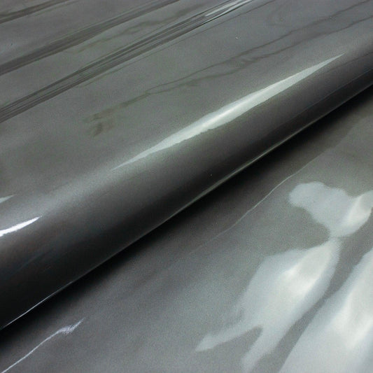 Trozo de piel charol niebla - La Tendeta del Cuero