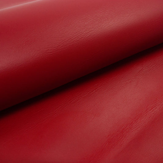 Trozo de piel vacuno rojo