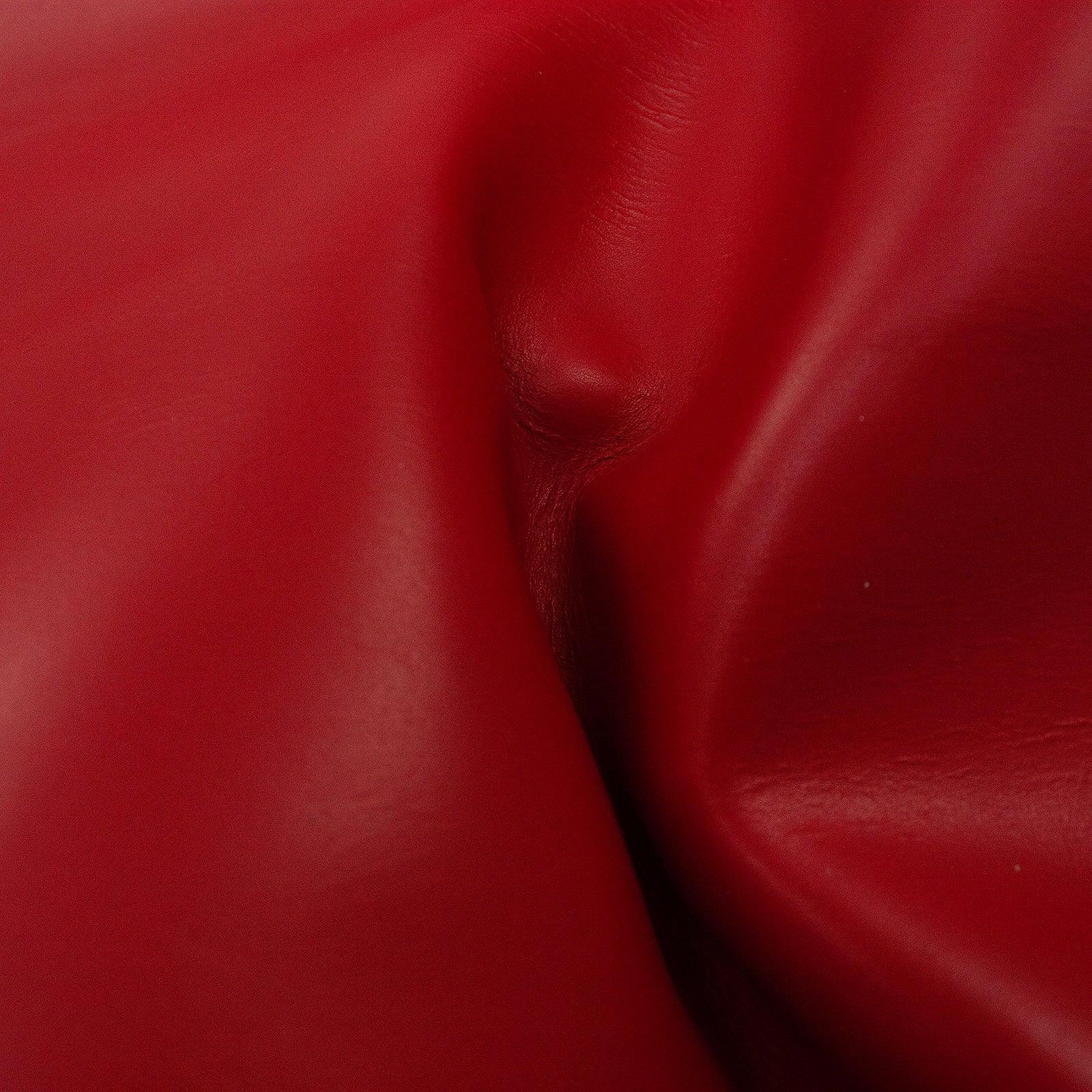 Trozo de piel vacuno rojo - La Tendeta del Cuero