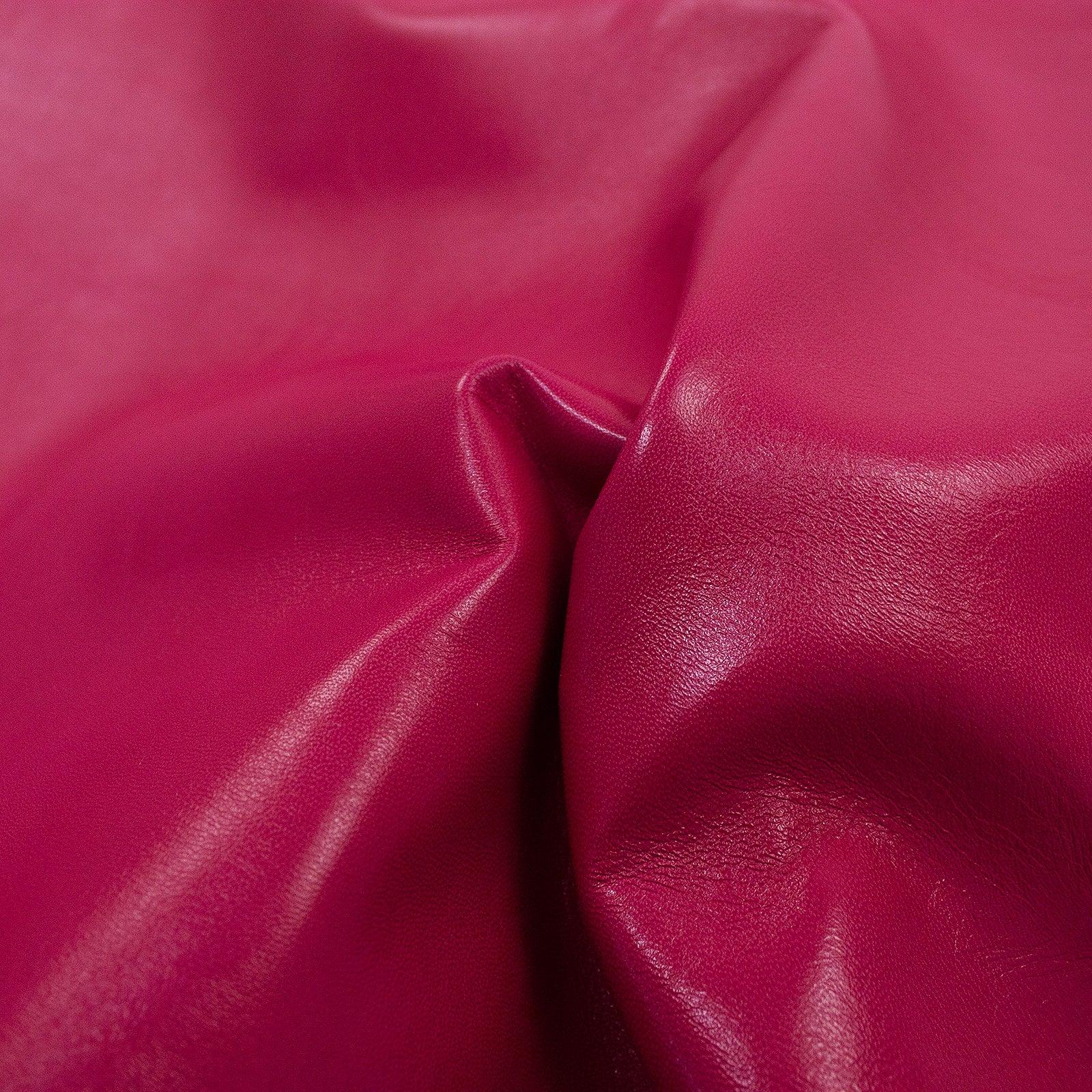 Trozo de piel cabra rosa fuerte - La Tendeta del Cuero