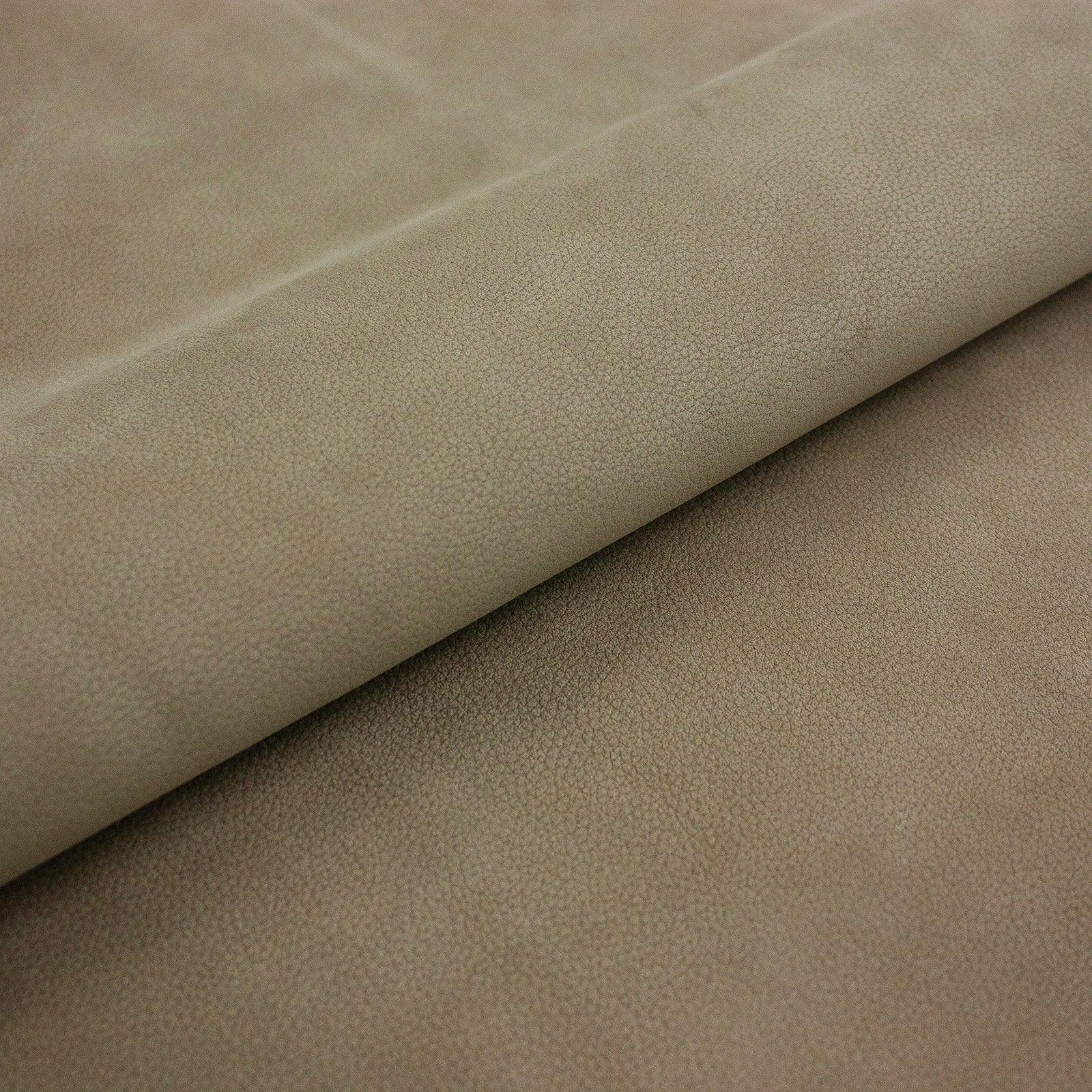 Piel de vacuno nobuck bombeado taupe - La Tendeta del Cuero