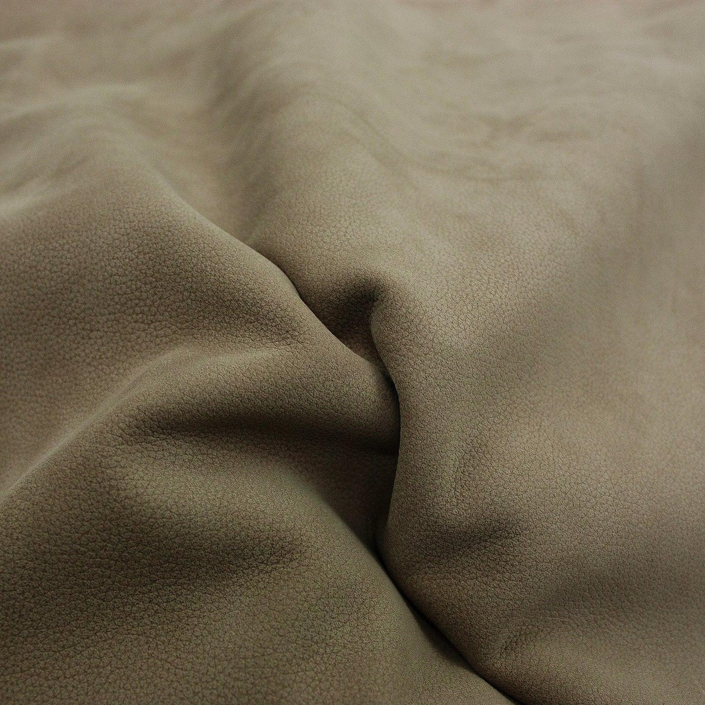 Piel de vacuno nobuck bombeado taupe - La Tendeta del Cuero