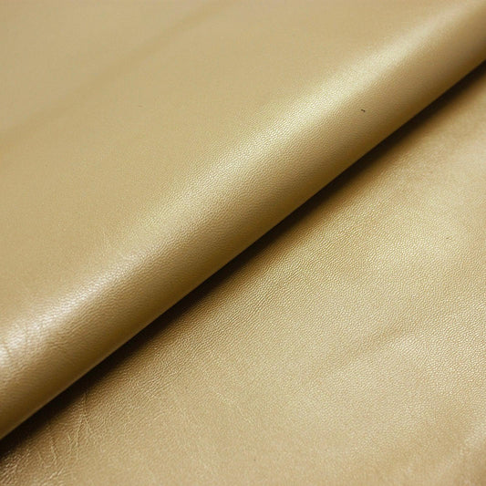 Trozo de piel forro cabra dorada - La Tendeta del Cuero