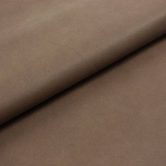 Trozo de piel vacuno marron topo envejecido