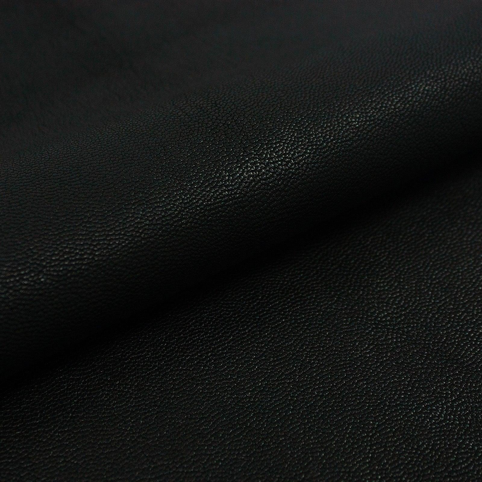 Trozo de piel cordero rustico negro - La Tendeta del Cuero