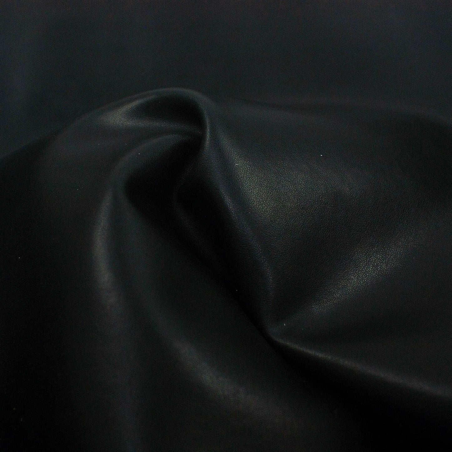 Piece of black napa synthetic leather