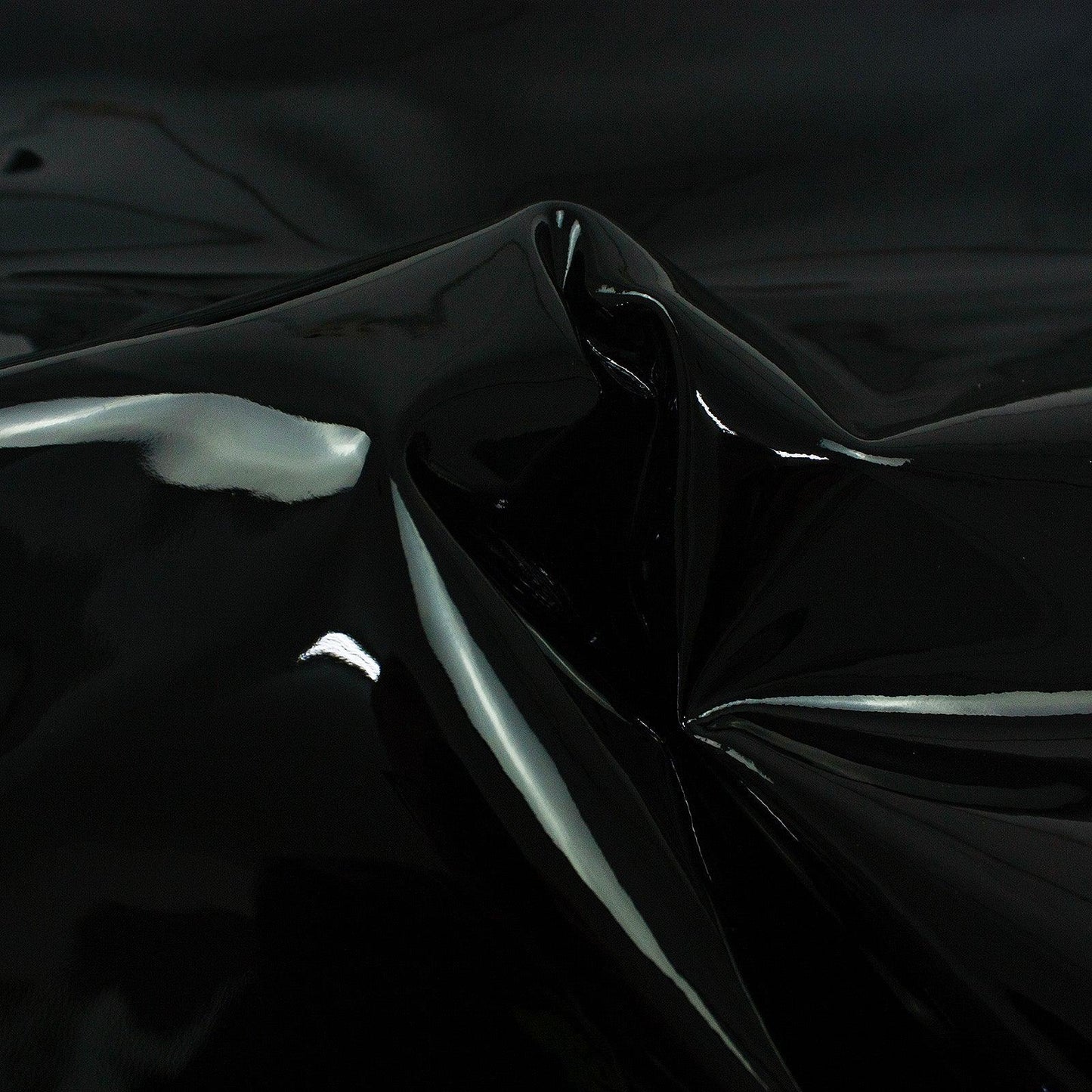 Trozo de piel charol negro