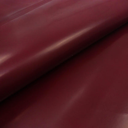 Florentine auto-shined garnet cowhide leather piece
