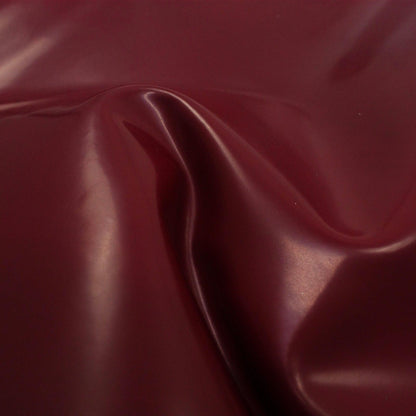 Florentine auto-shined garnet cowhide leather piece