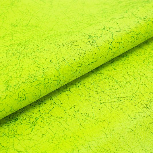 Trozo de piel fantasia quebrada fluorescente