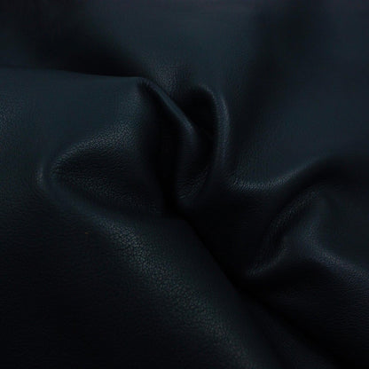 Dark blue pumped cowhide