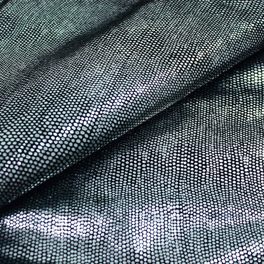 Black fantasy leather silver dots