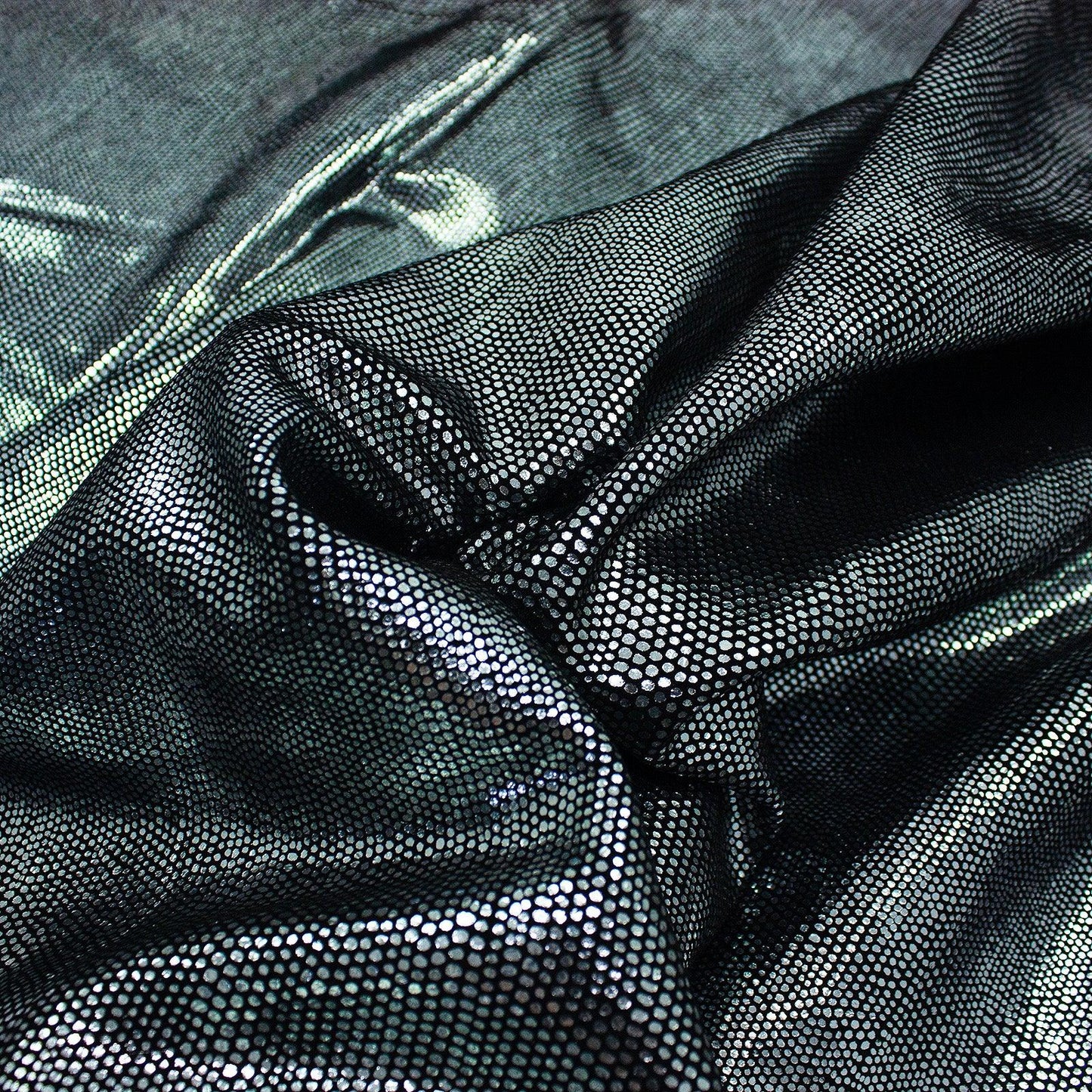 Black fantasy leather silver dots