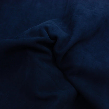Piel de vacuno nobuck azul marino