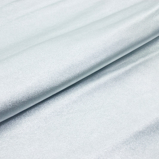 Trozo de piel cordero rustico laminado plata