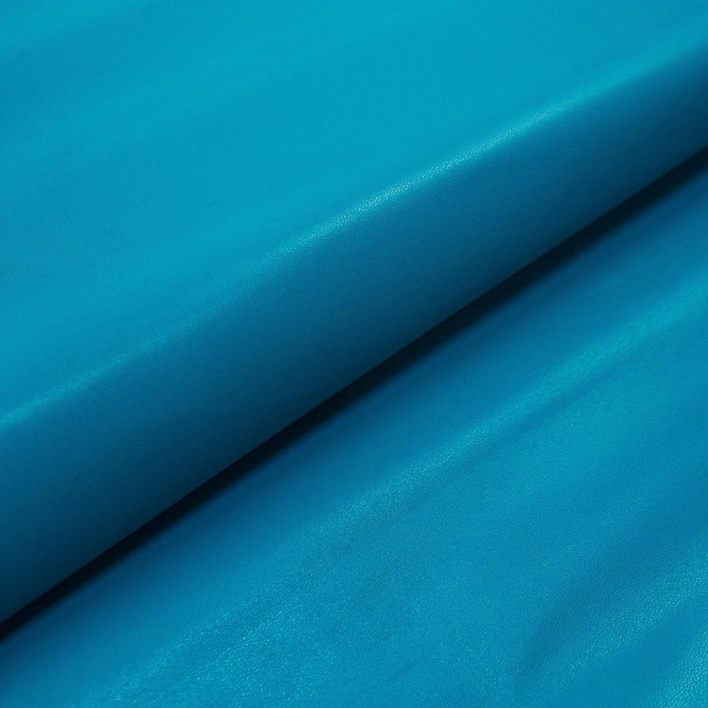 Piece of turquoise blue goatskin