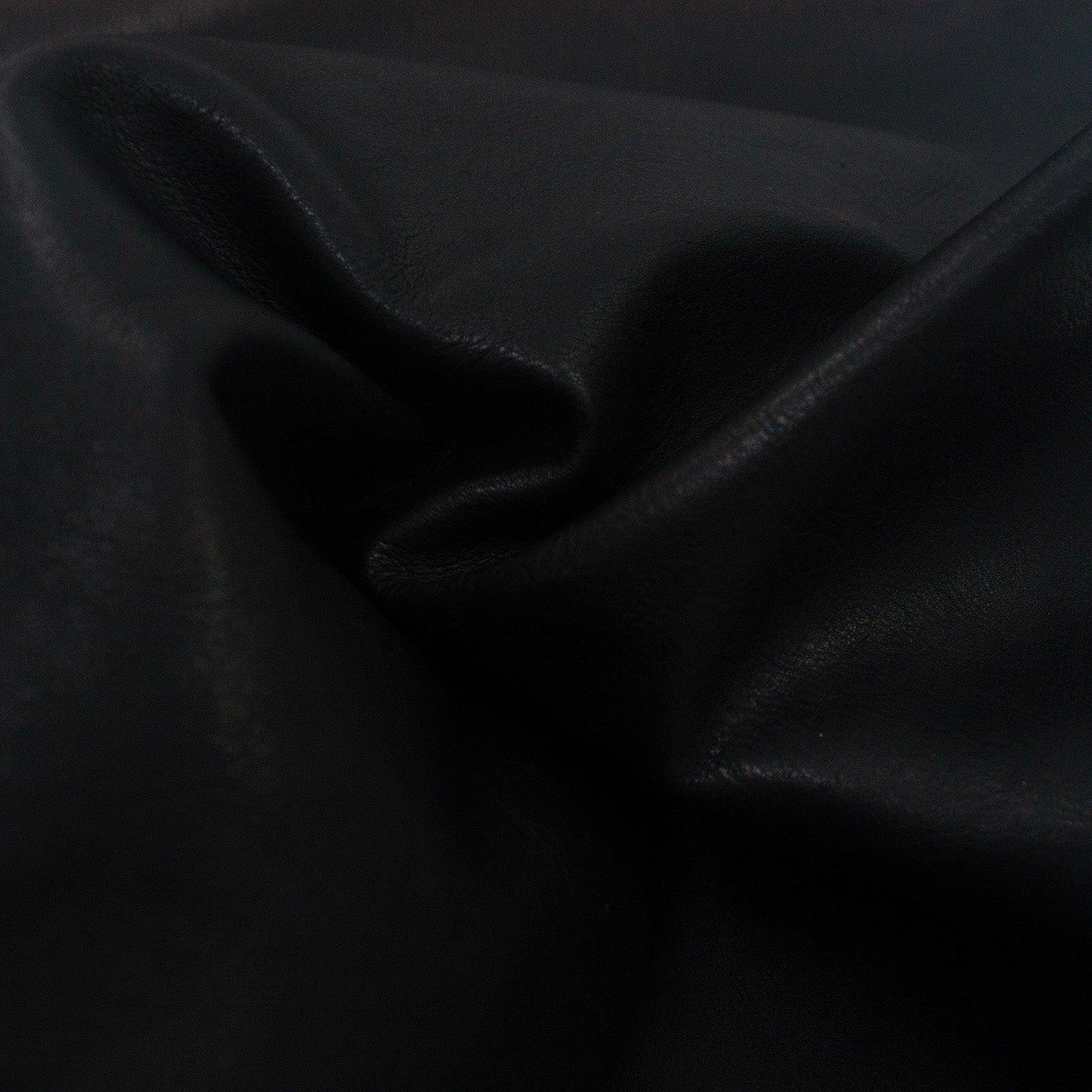 Piece of black rustic cowhide