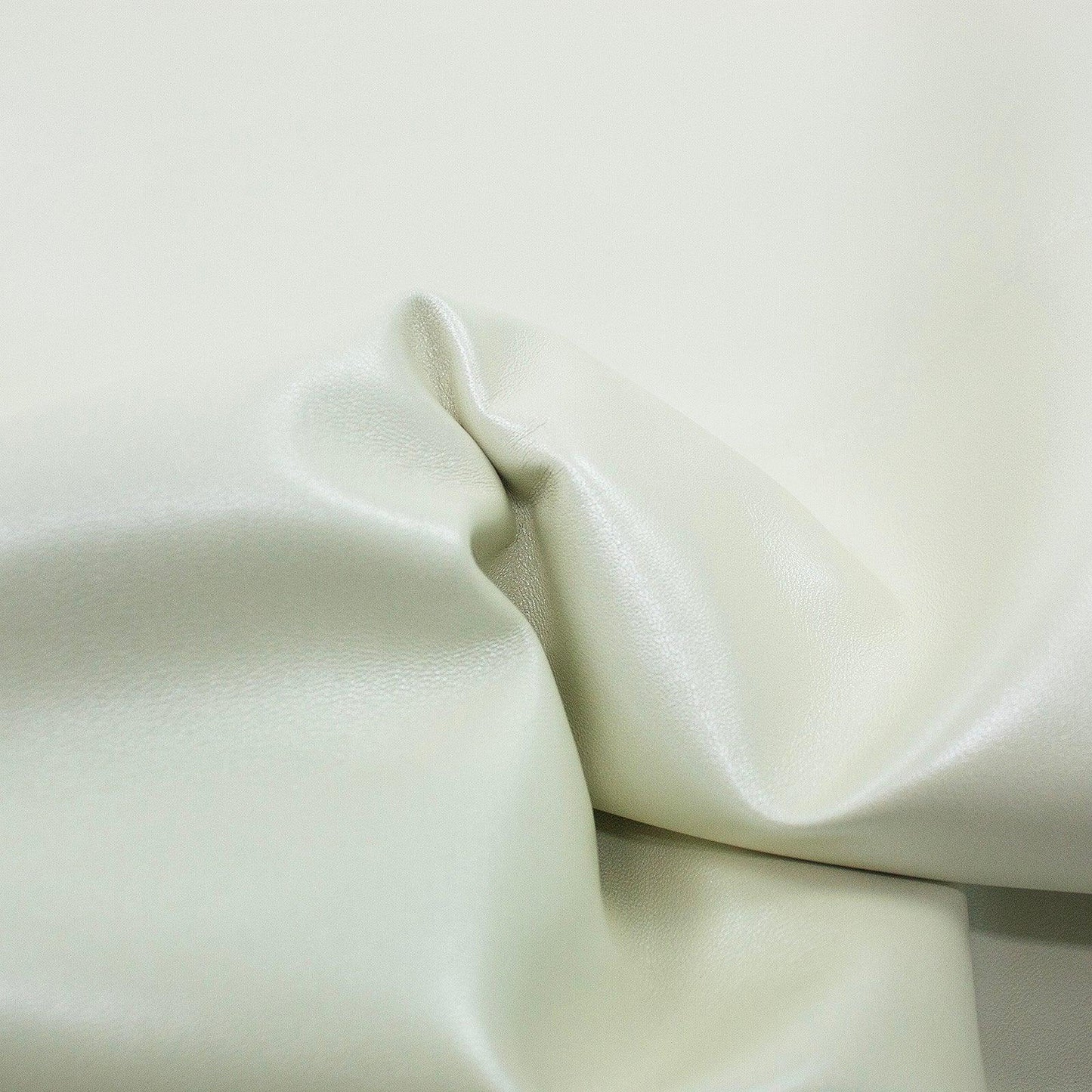 Piece of pearly white goat leather